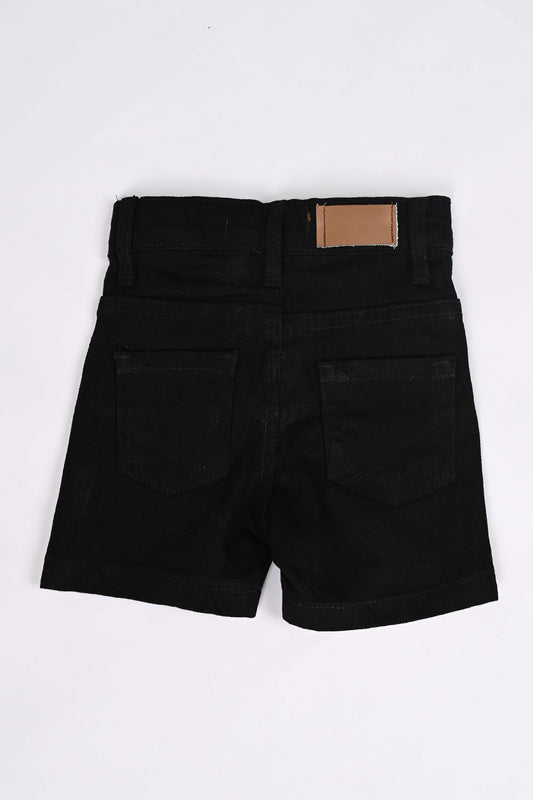 TB-06 - Black Denim Shorts
