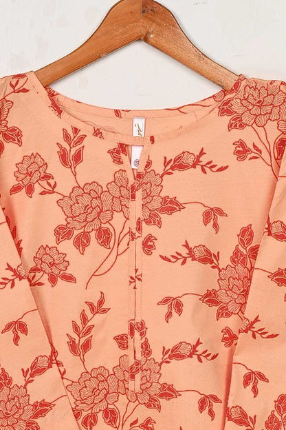 STP-156A-Orange - 2PC PC COTTON DIGITAL PRINTED STITCHED