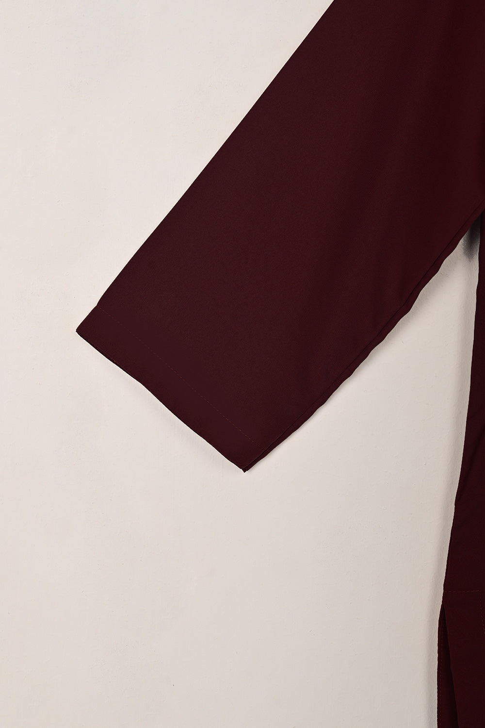 STP-221E-Maroon - 2Pc Ready to Wear Malai Solid Dress