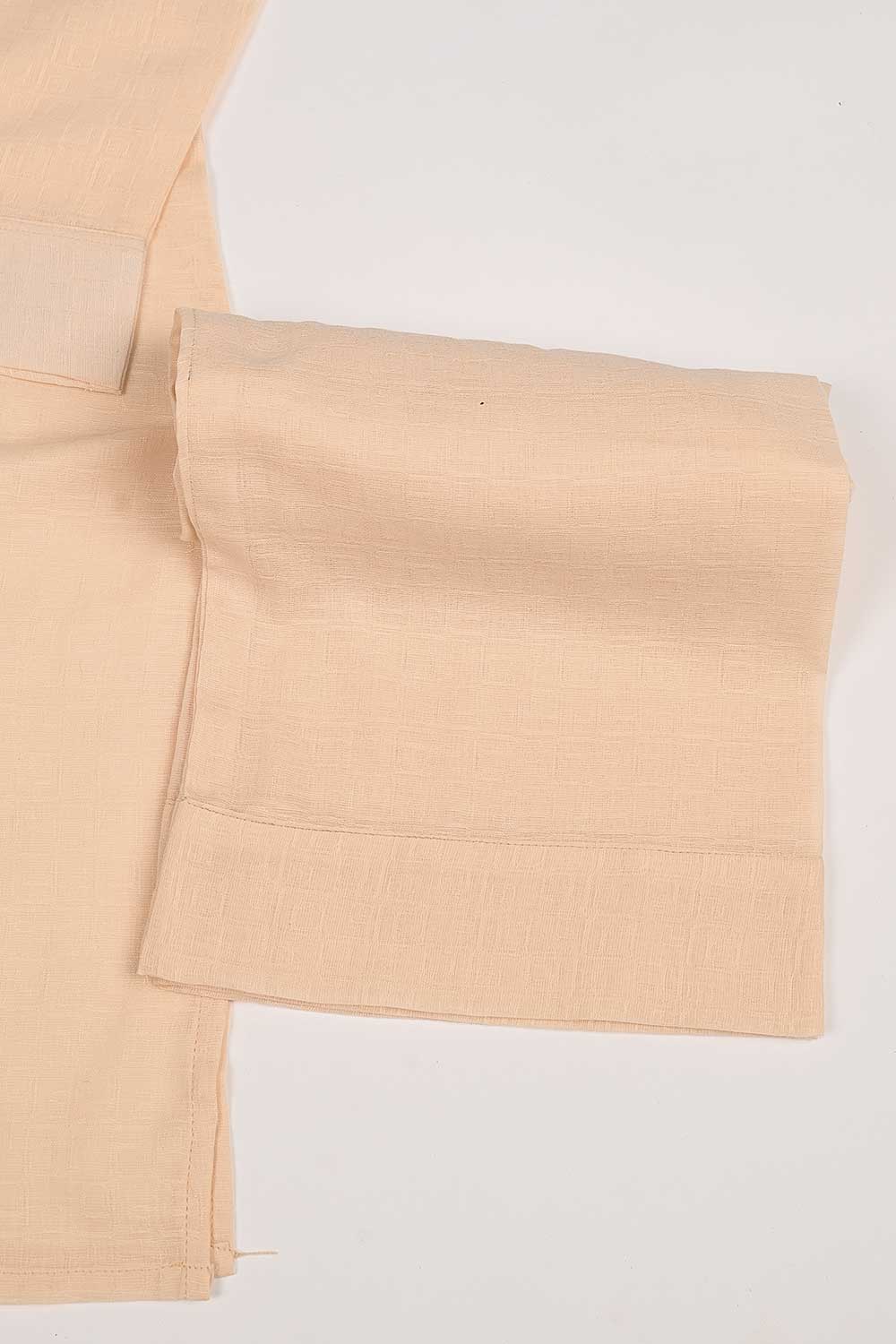 STP-168A-Peach - 2PC SELF JACQUARD LAWN STITCHED