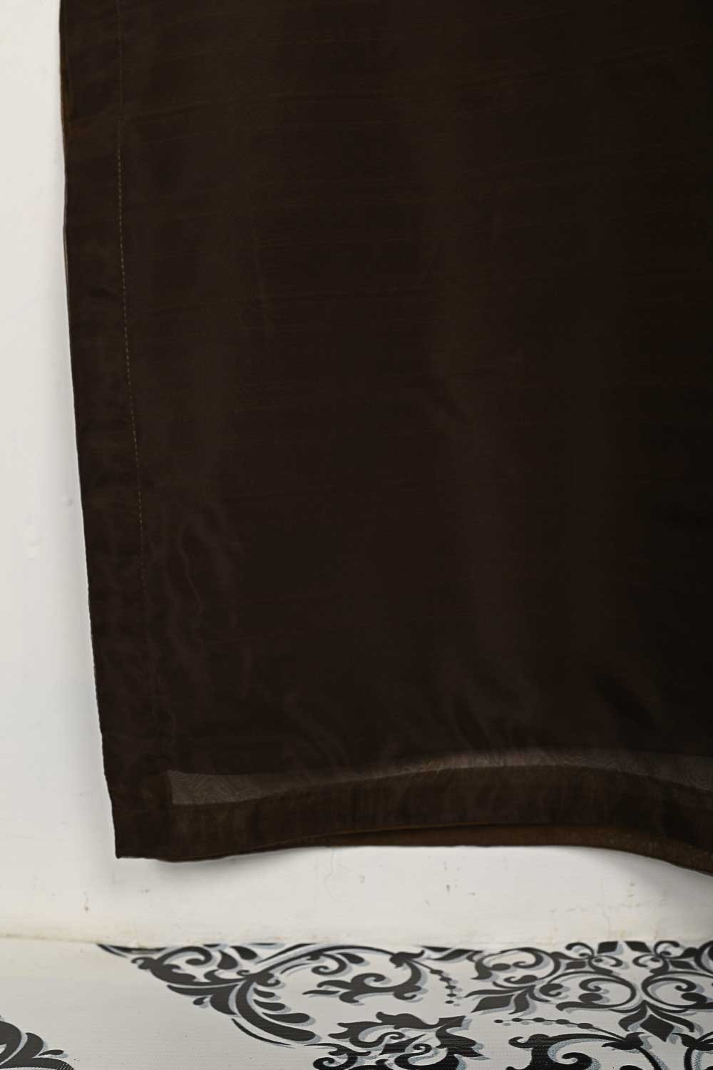 STP-136A-BROWN - 2Pc Organza With Malai Trouser