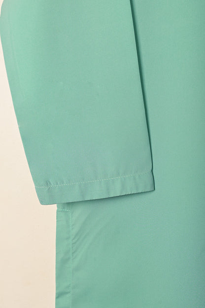 STP-291B-Sea Green - 2Pc Ready to Wear Malai Solid Dress