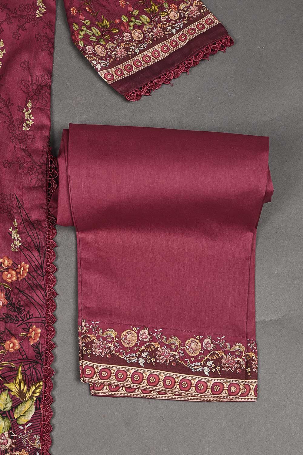LT-006 - Three Piece Ready To Wear Digital Printed Lawn Dress With Digital Printed Swiss Voile Lawn Dupatta