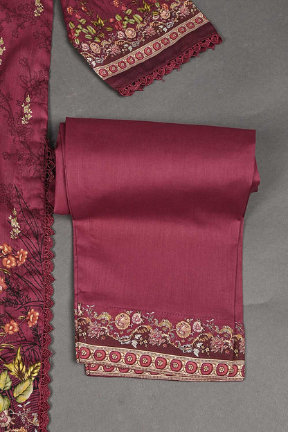 LT-006 - Three Piece Ready To Wear Digital Printed Lawn Dress With Digital Printed Swiss Voile Lawn Dupatta