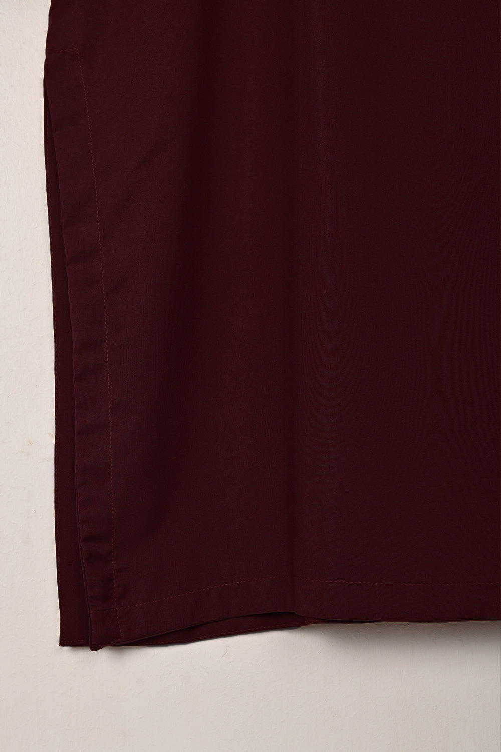 STP-221E-Maroon - 2Pc Ready to Wear Malai Solid Dress