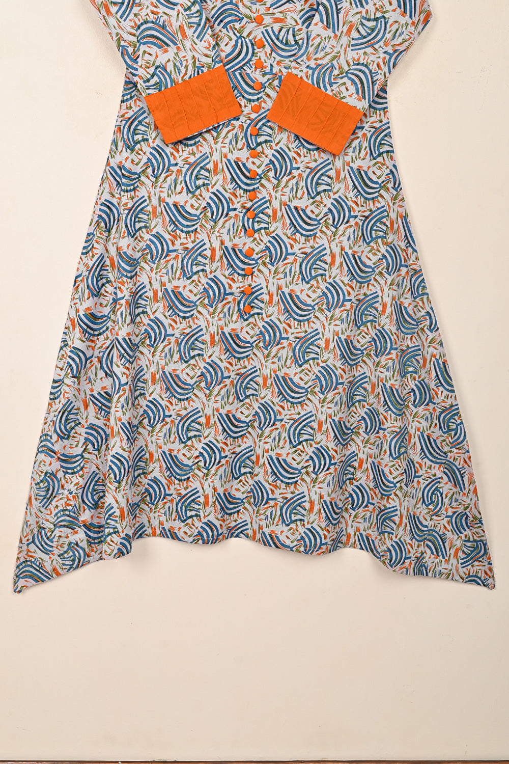 TS-237-Gray - 1 Pc Cotton Printed Ready to Wear Frock