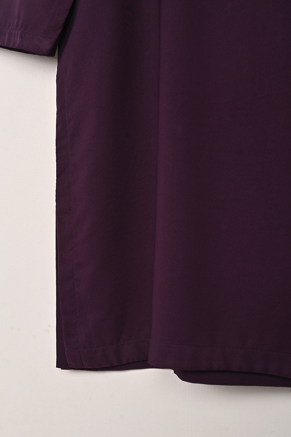 STP-221A-Purple - 2Pc Ready to Wear Malai Solid Dress