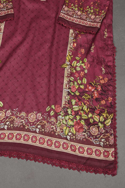 LT-006 - Three Piece Ready To Wear Digital Printed Lawn Dress With Digital Printed Swiss Voile Lawn Dupatta