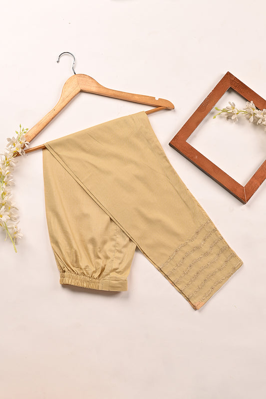 ET-01A-Skin - Ready To Wear Embroidered Cambric Trouser