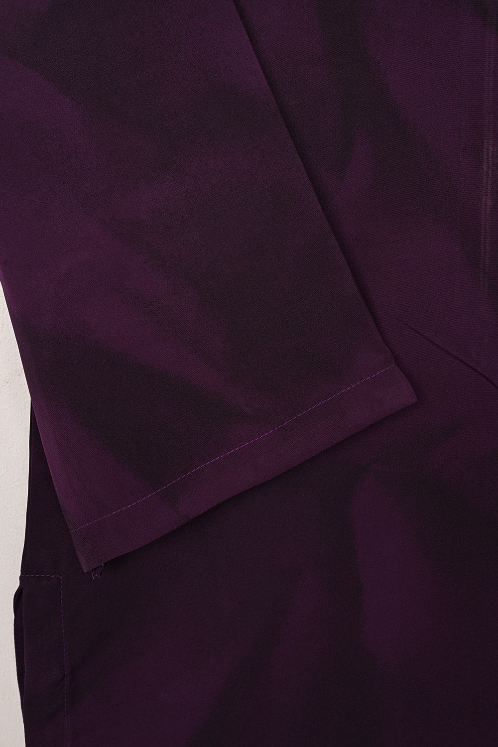 STP-206S-Dark Purple - 2Pc Ready to Wear Spray Contoured Malai Fabric Co-Ord Set