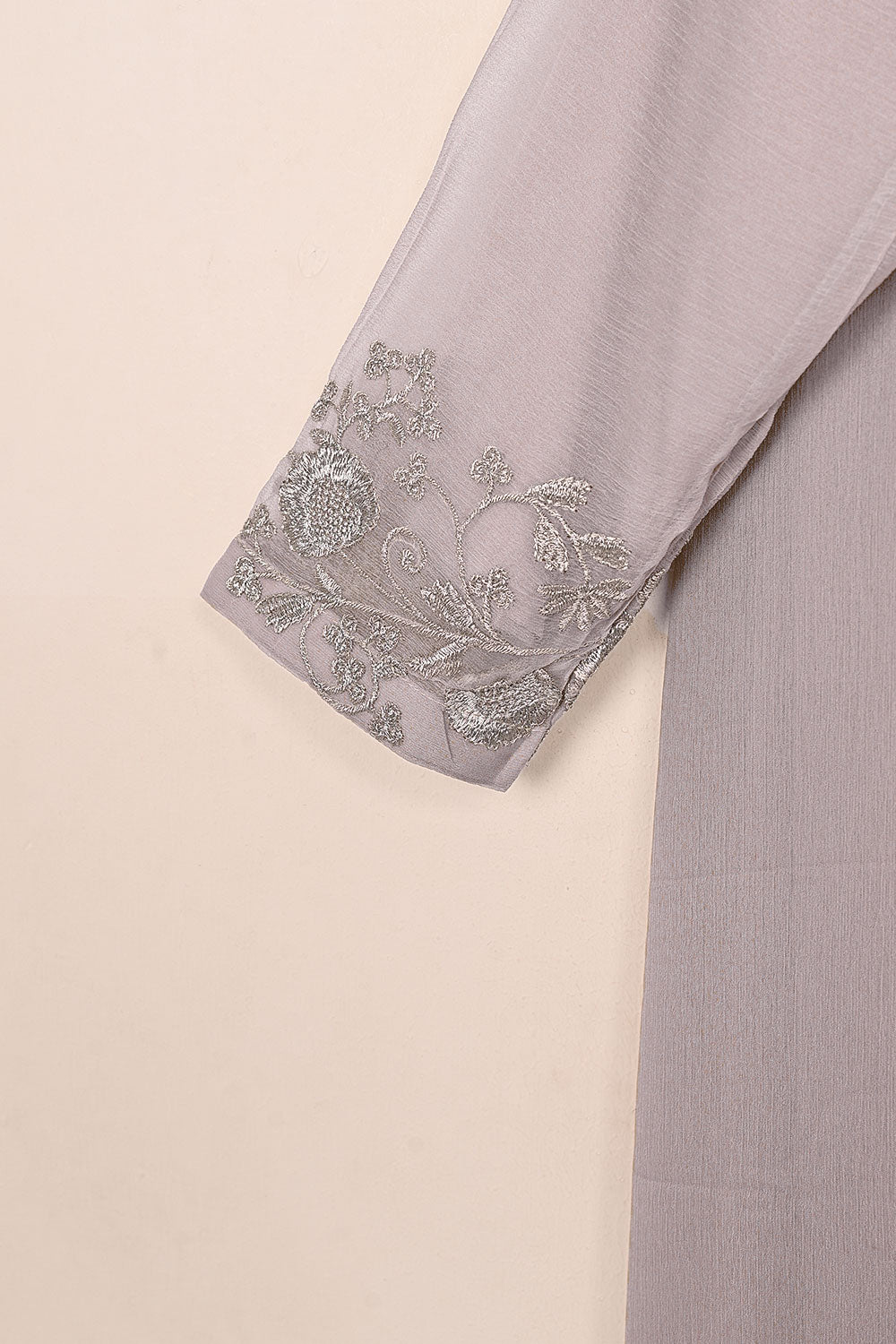 RTW-218-Light Purple -  3Pc Ready to Wear Embroidered Chiffon Dress
