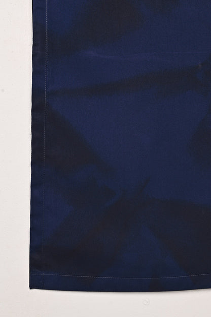 STP-206Q-Navy Blue - 2Pc Ready to Wear Spray Contoured Malai Fabric Co-Ord Set