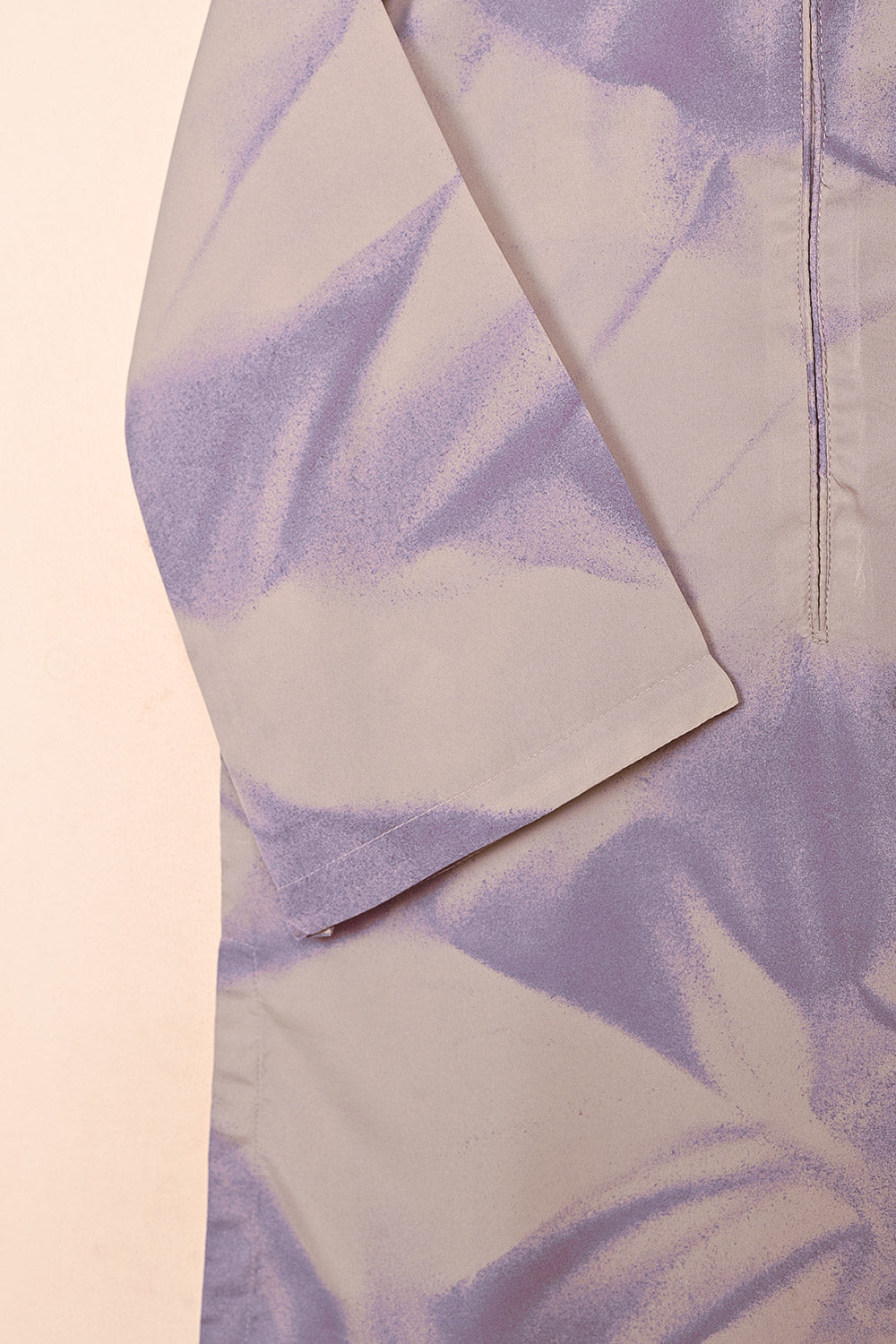 STP-206D-Light Purple - Women 2Pc Ready to Wear Spray Contoured Malai Fabric Co-Ord Set