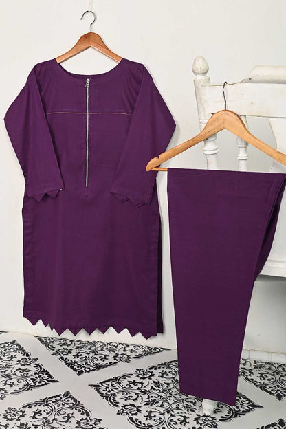 STP-139B-Purple - 2PC COTTON STITCHED