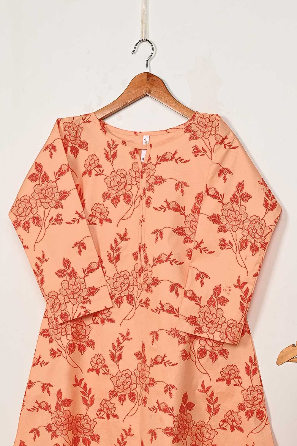 STP-156A-Orange - 2PC PC COTTON DIGITAL PRINTED STITCHED