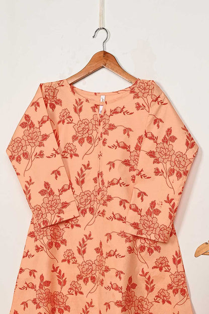 STP-156A-Orange - 2PC PC COTTON DIGITAL PRINTED STITCHED