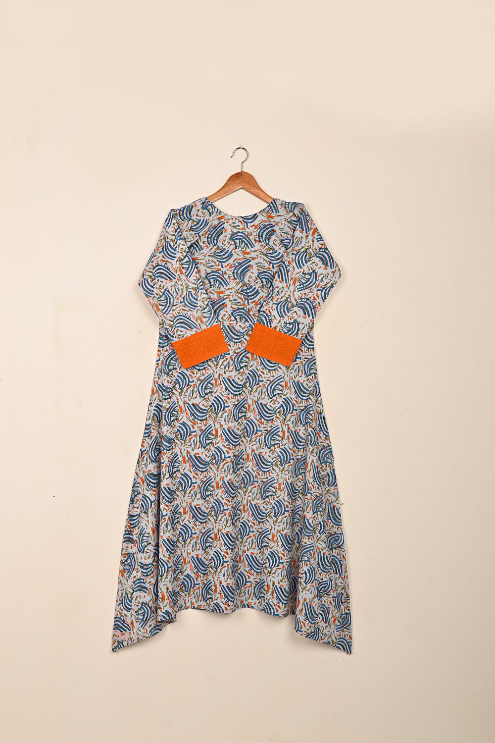 TS-237-Gray - 1 Pc Cotton Printed Ready to Wear Frock
