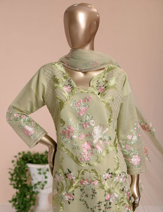 3 Pc Khaddi Lawn Unstitched Embroidered Dress (TP-14)