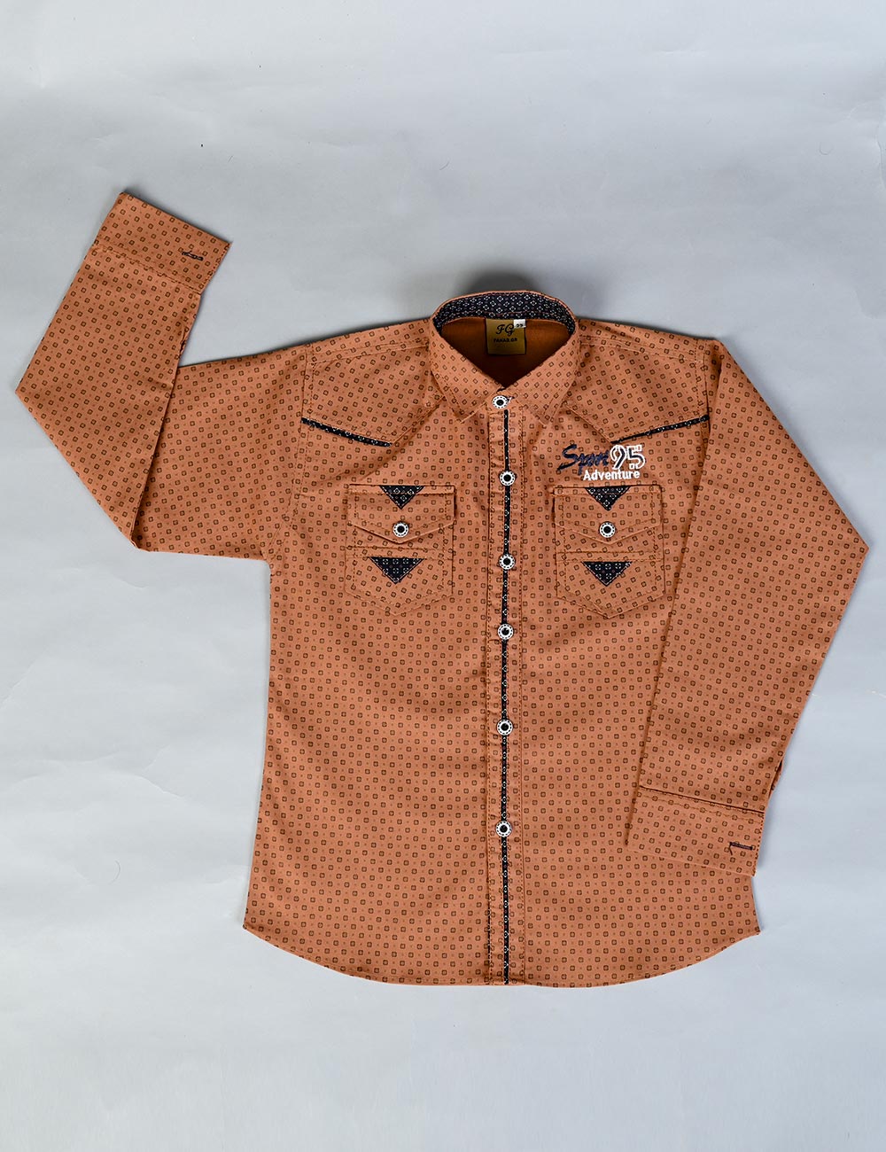 KBS-05-Rust - Kids Boys Shirts