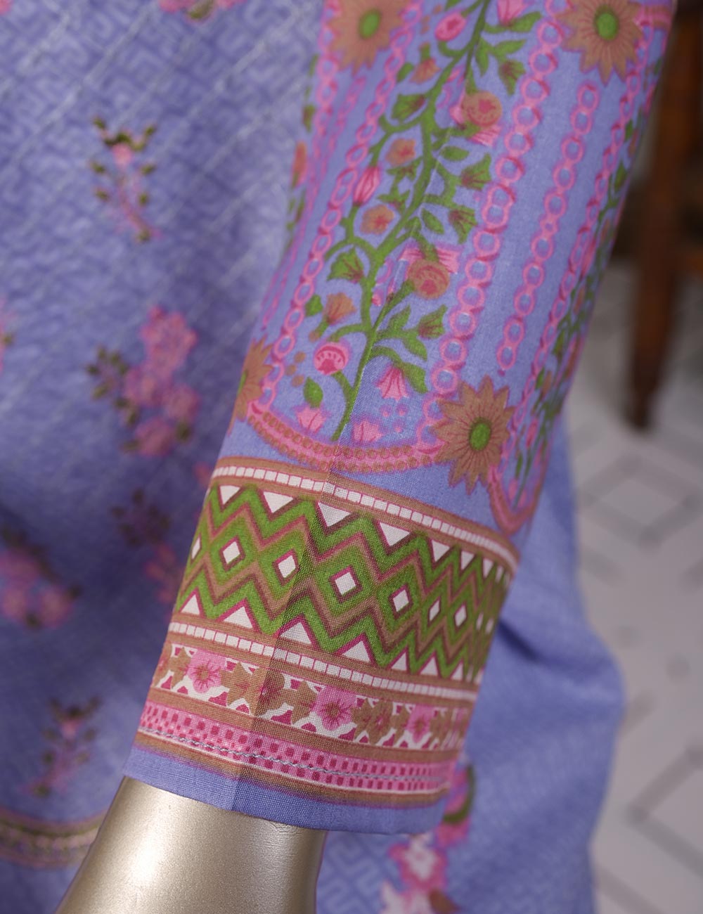 TMY-3B | Un-Stitched Embroidered Lawn Dress