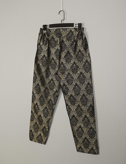 BJT-1B-Black - Earthy Tones - Super Quality Banarsi Trouser