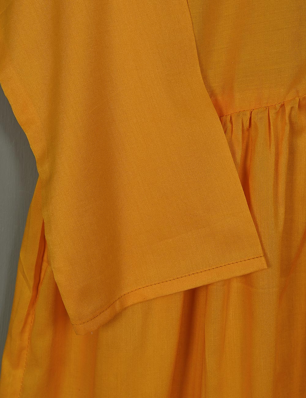 TS-164B-Yellow - Linen Frock