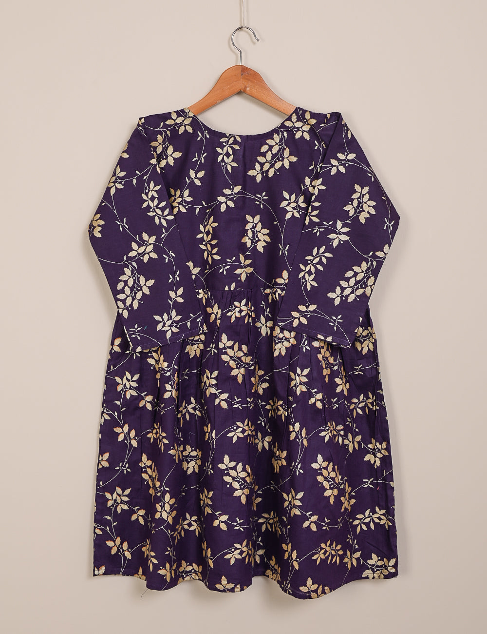 TS-126-Purple-Midnight Glory - Cotton Printed Frock