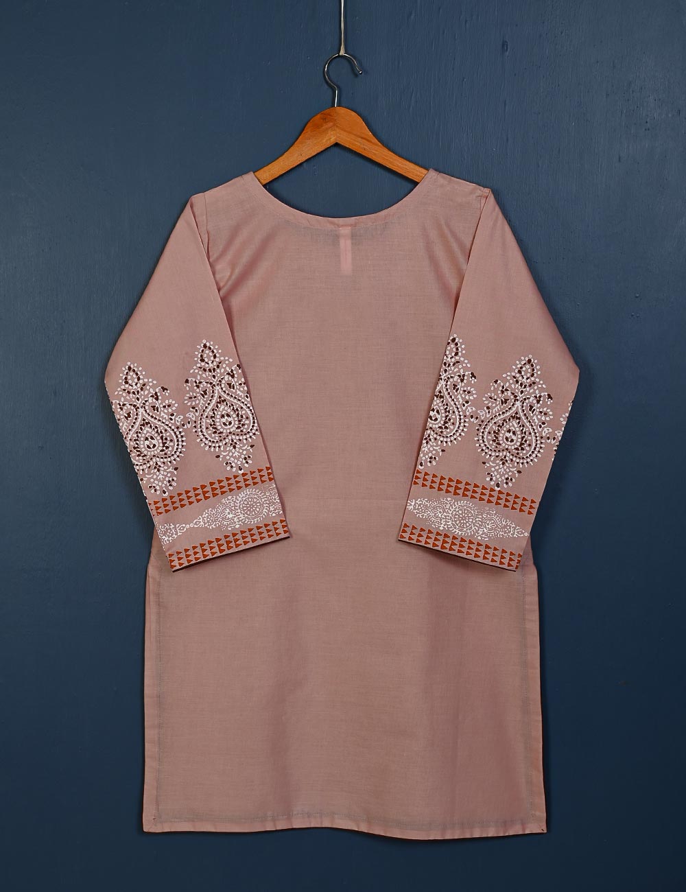 TS-156B-TPink - Cotton Block Printed Stitched