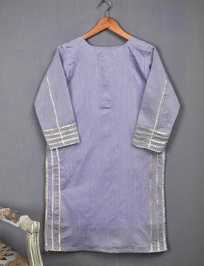 Paper Cotton Stitched Kurti - Crystal Bird (T20-056B-Purple)