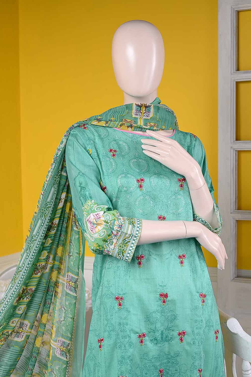 (LE-2A) Prism Love | Un-stitched Embroidered Lawn