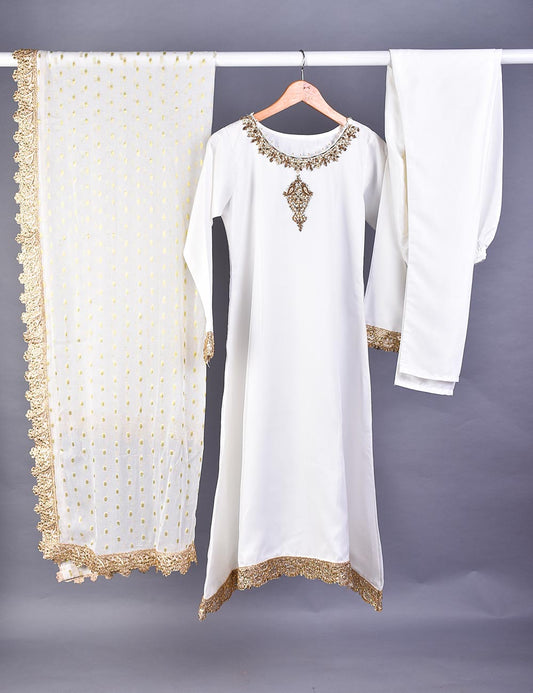 3 Pc Full Stitched Formal Wear Party Dress (NS0-1)