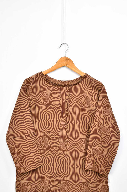 SP-02 - Phantasm - Summer Linen Printed Stitched Kurti